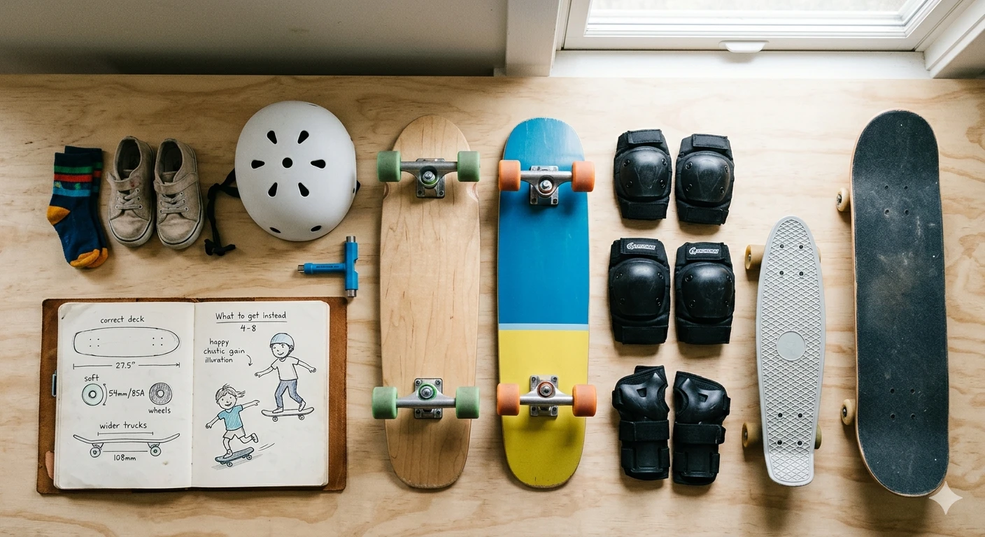 7 Mistakes Parents Make Buying a First Skateboard (and What to Get Instead) — Gear Kidz hero image